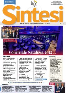 Copertina della Rivista Sintesi - Dicembre 2022