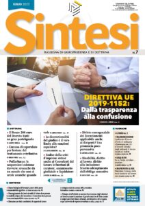 Copertina della Rivista Sintesi - Luglio 2022