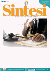 Copertina della Rivista Sintesi - Dicembre 2019