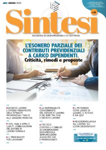 Copertina della Rivista Sintesi - Giugno 2023