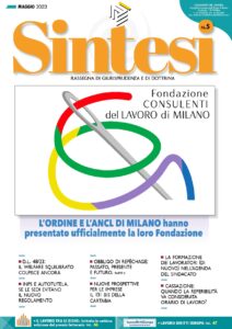 Copertina della Rivista Sintesi - Maggio 2023