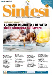 Copertina della Rivista Sintesi - Settembre 2023