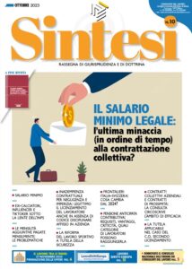 Copertina della Rivista Sintesi - Ottobre 2023