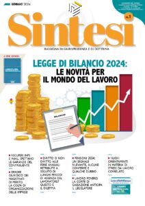 Copertina della Rivista Sintesi - Gennaio 2024
