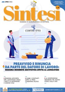 Copertina della Rivista Sintesi - Aprile 2024