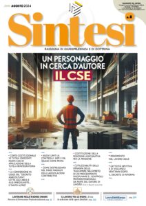 Copertina della Rivista Sintesi - Agosto 2024