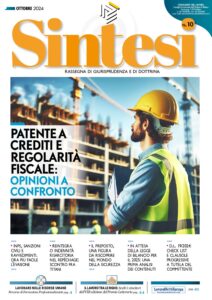 Copertina della Rivista Sintesi - Ottobre 2024