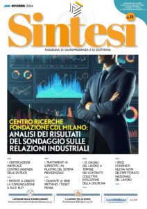 Copertina della Rivista Sintesi - Novembre 2024