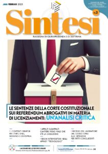 Copertina della Rivista Sintesi - Febbraio 2025