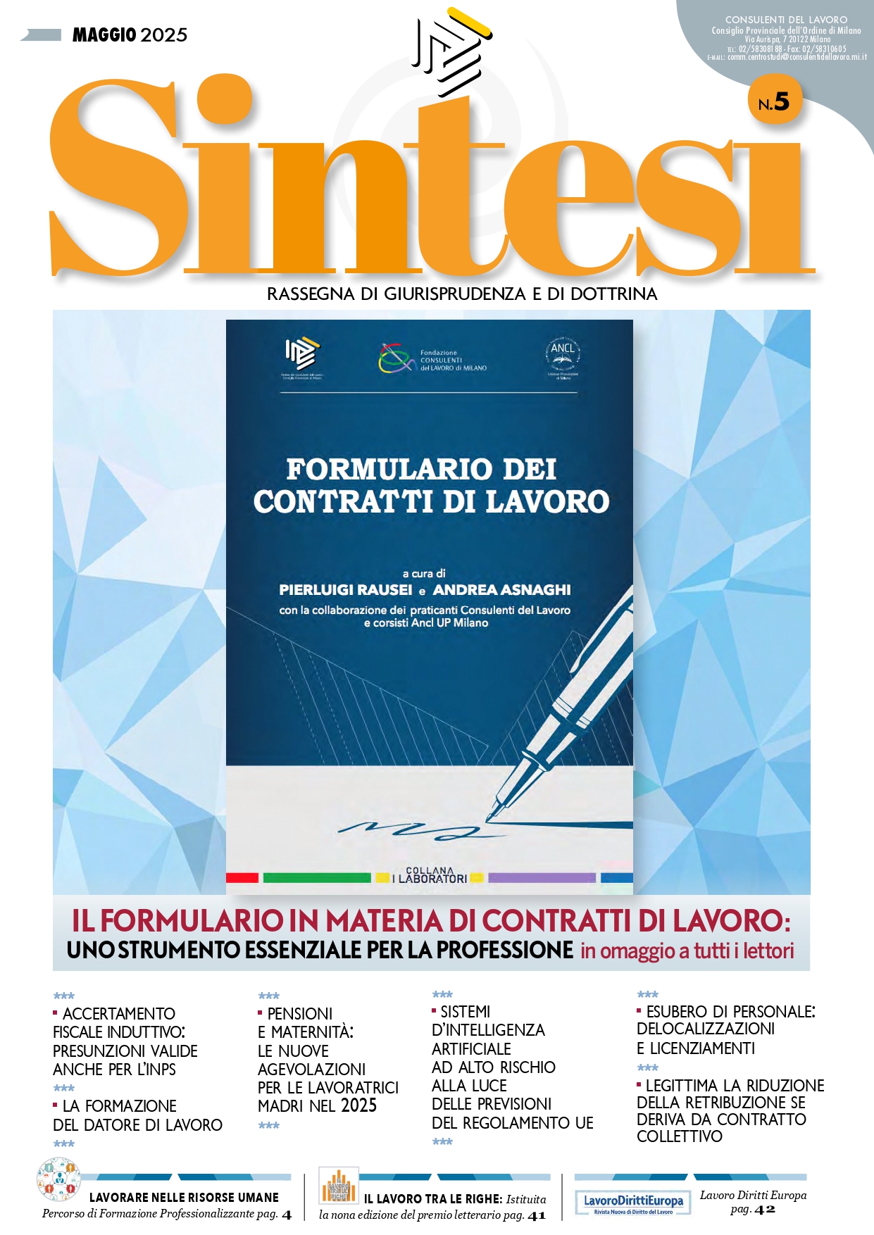Rivista sintesi Maggio 2025