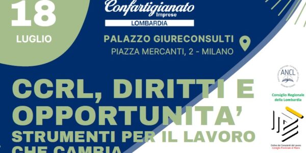 CCRL, DIRITTI E OPPORTUNITA’ – Strumenti per il lavoro che cambia