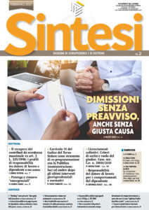 Copertina della Rivista Sintesi - Febbraio 2021