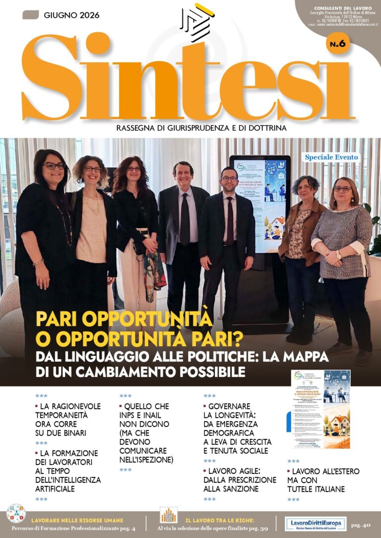 Copertina Rivista sintesi - Giugno 2026