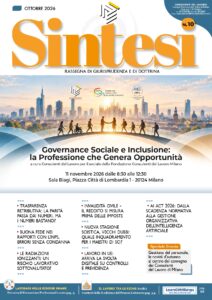 Copertina della Rivista Sintesi - Ottobre 2026